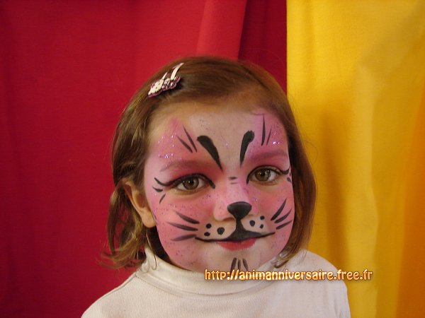 example maquillage chat rose